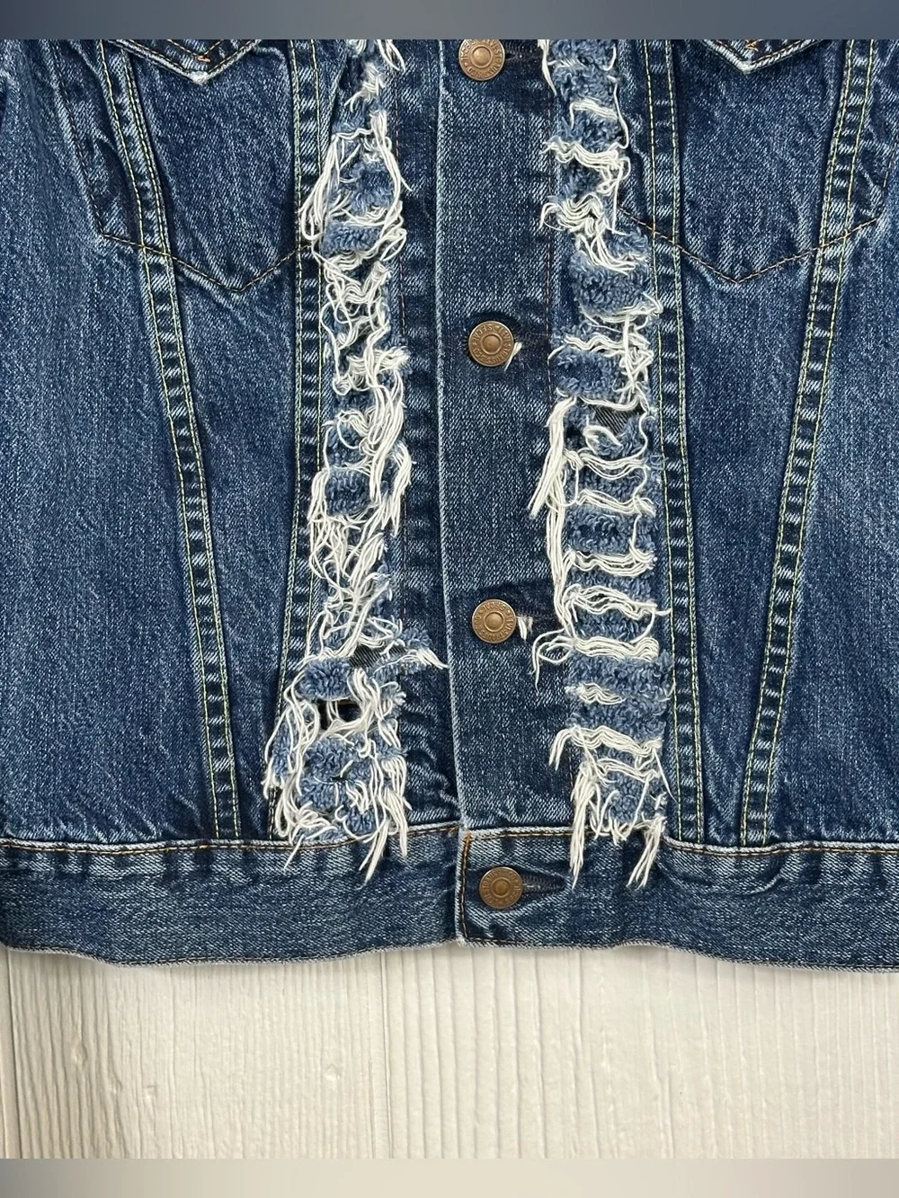 Rare Archival Levi’s Type III Sample Jacket Factory Distressed Medium Vintage